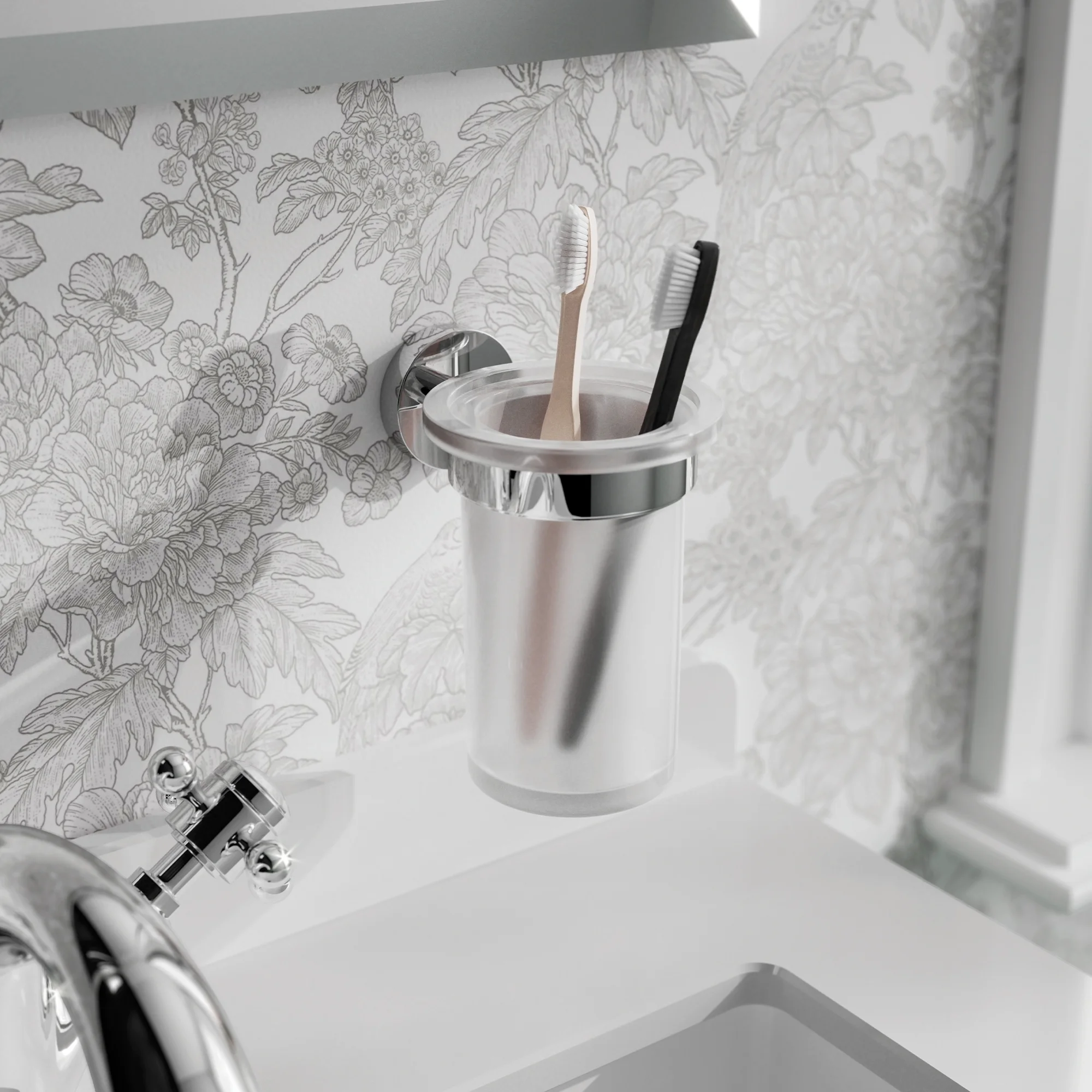 HIB Nano Wall Mounted Tumbler – Chrome