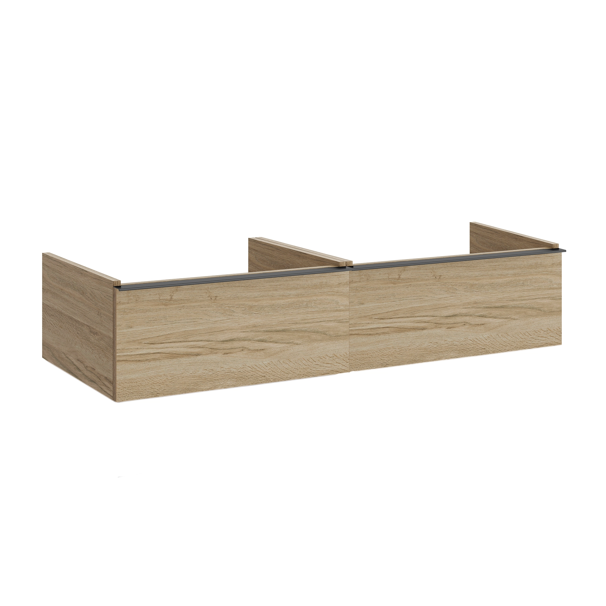 Aeon 120cm Wall Hung Washbasin Unit Only - Sherwood Oak