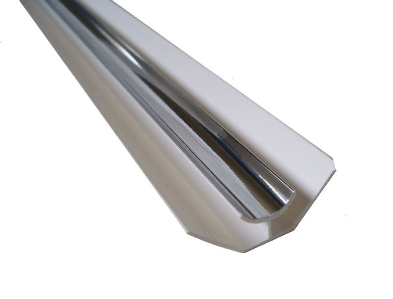 8mm Cladding Internal Corner Trim Chrome