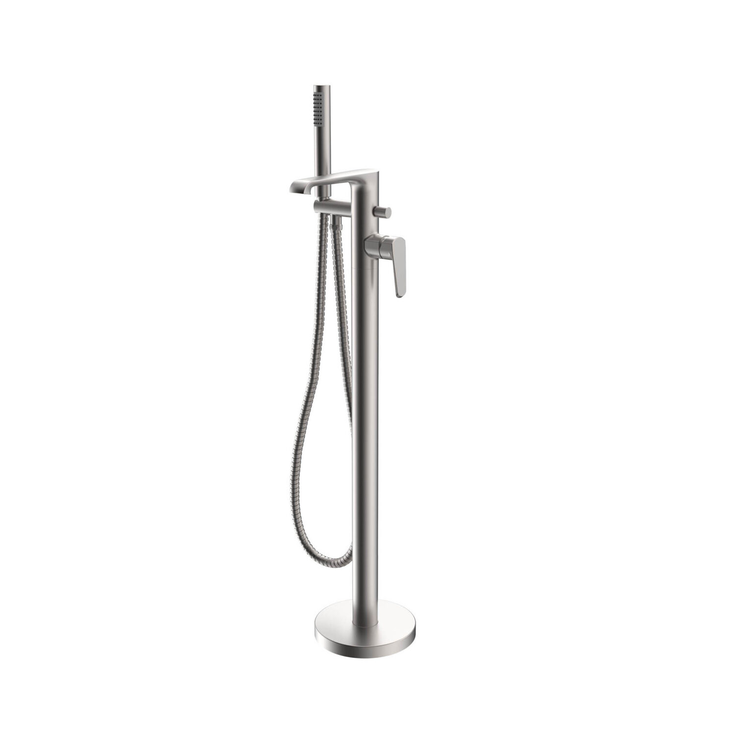 Montana Freestanding Bath Shower Mixer Brushed nickel
