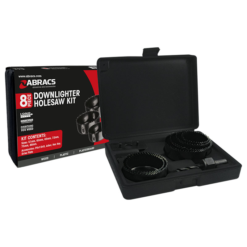 8pc Holesaw Downlighter Kit