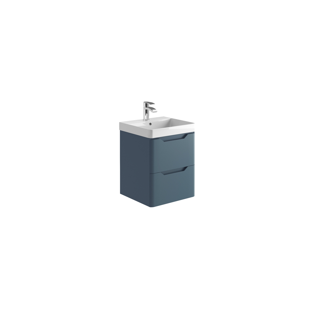 Ella 500 Wall Unit and Basin - Matt Twilight Blue
