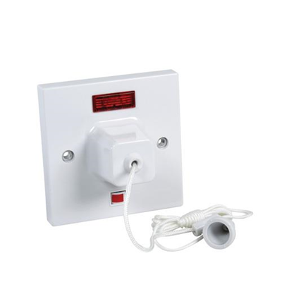 Ceiling Switch 45Amp + Neon Pull Cord