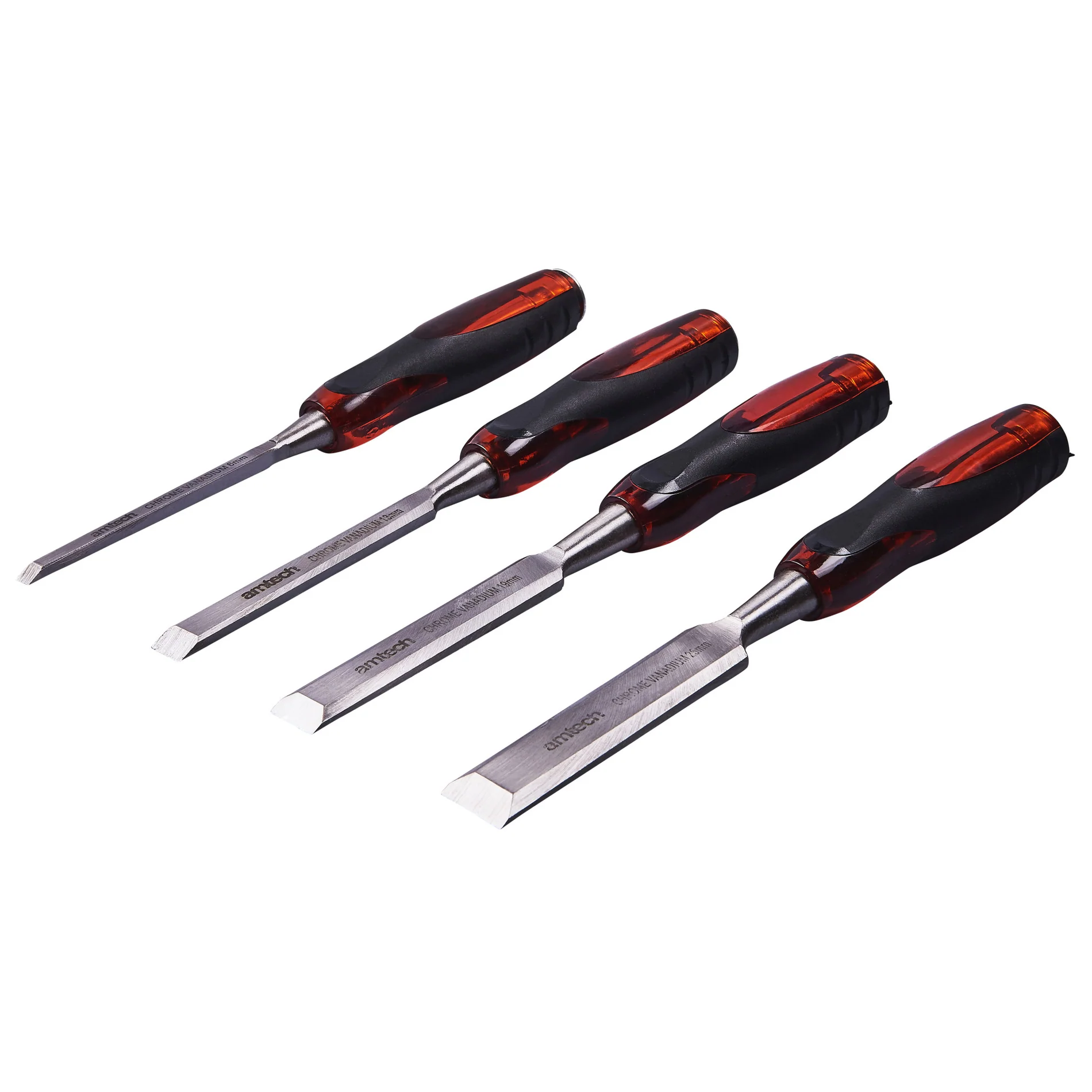 4 Piece Go Thru Wood Chisel Set