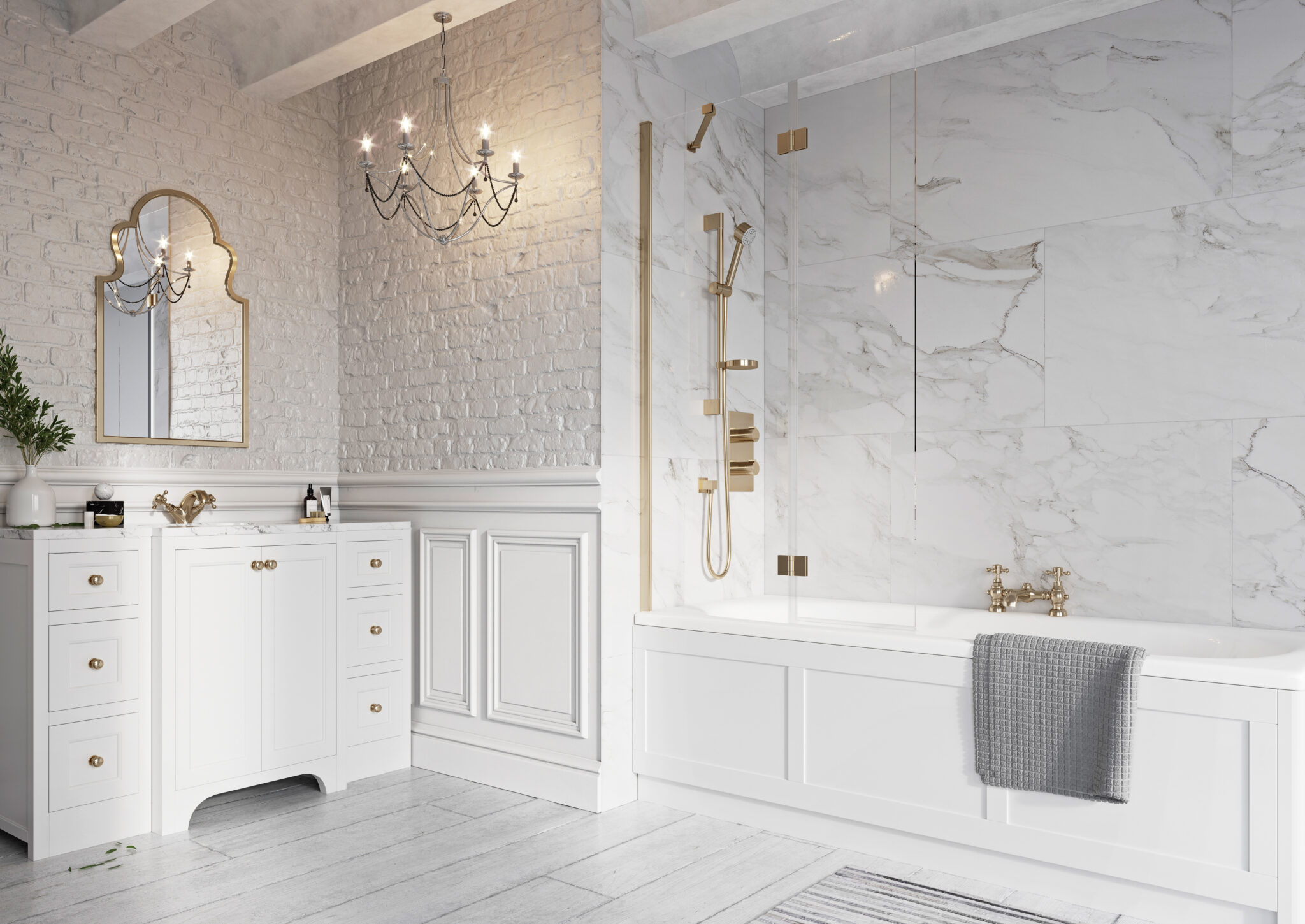 Thalia Outward Opening Bath Screen