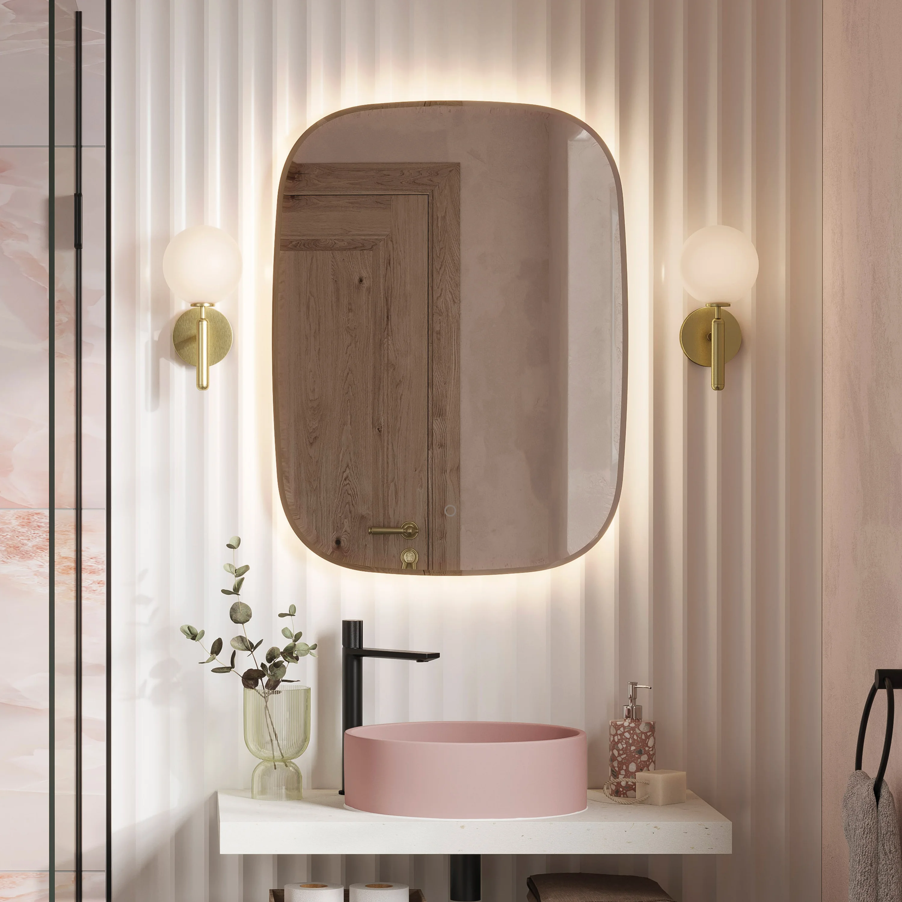 Quinn Ambient Bevel Mirror 50 x 90