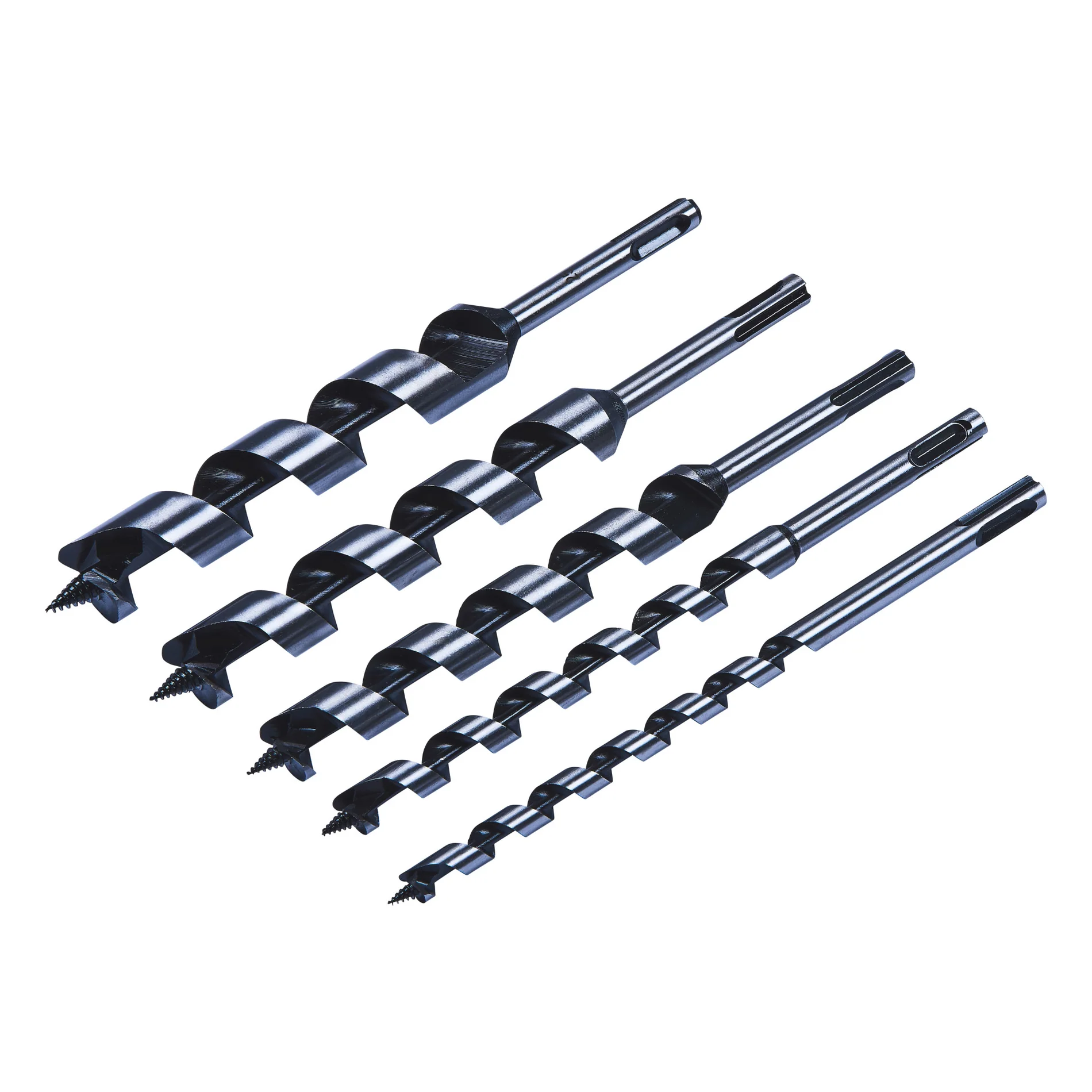 5 Piece Sds Auger Drill Bit Set (230mm Length)