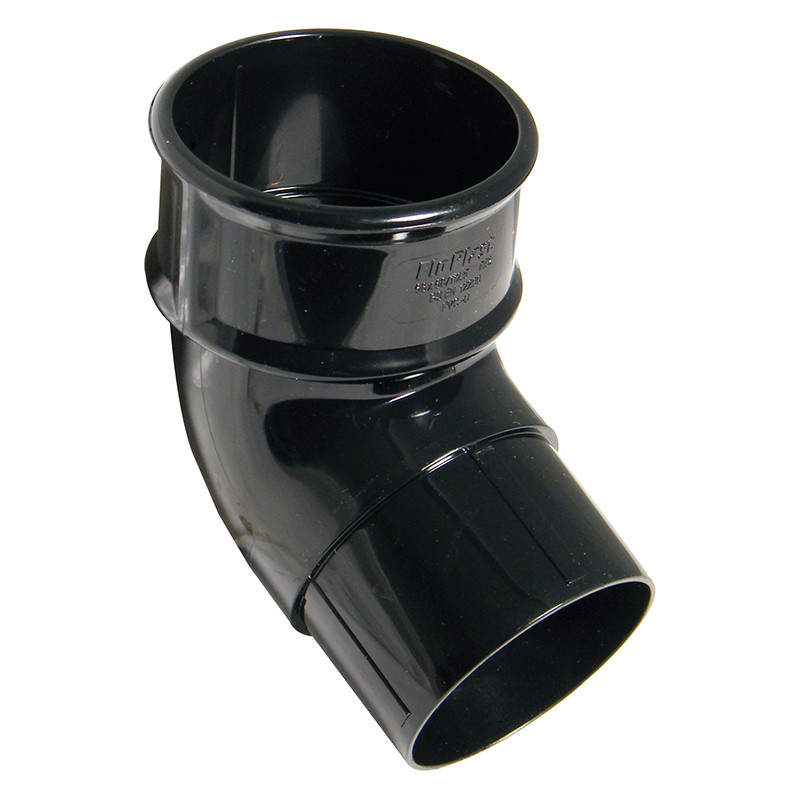 68mm Rainwater Round 112.5� Offset Bend Black