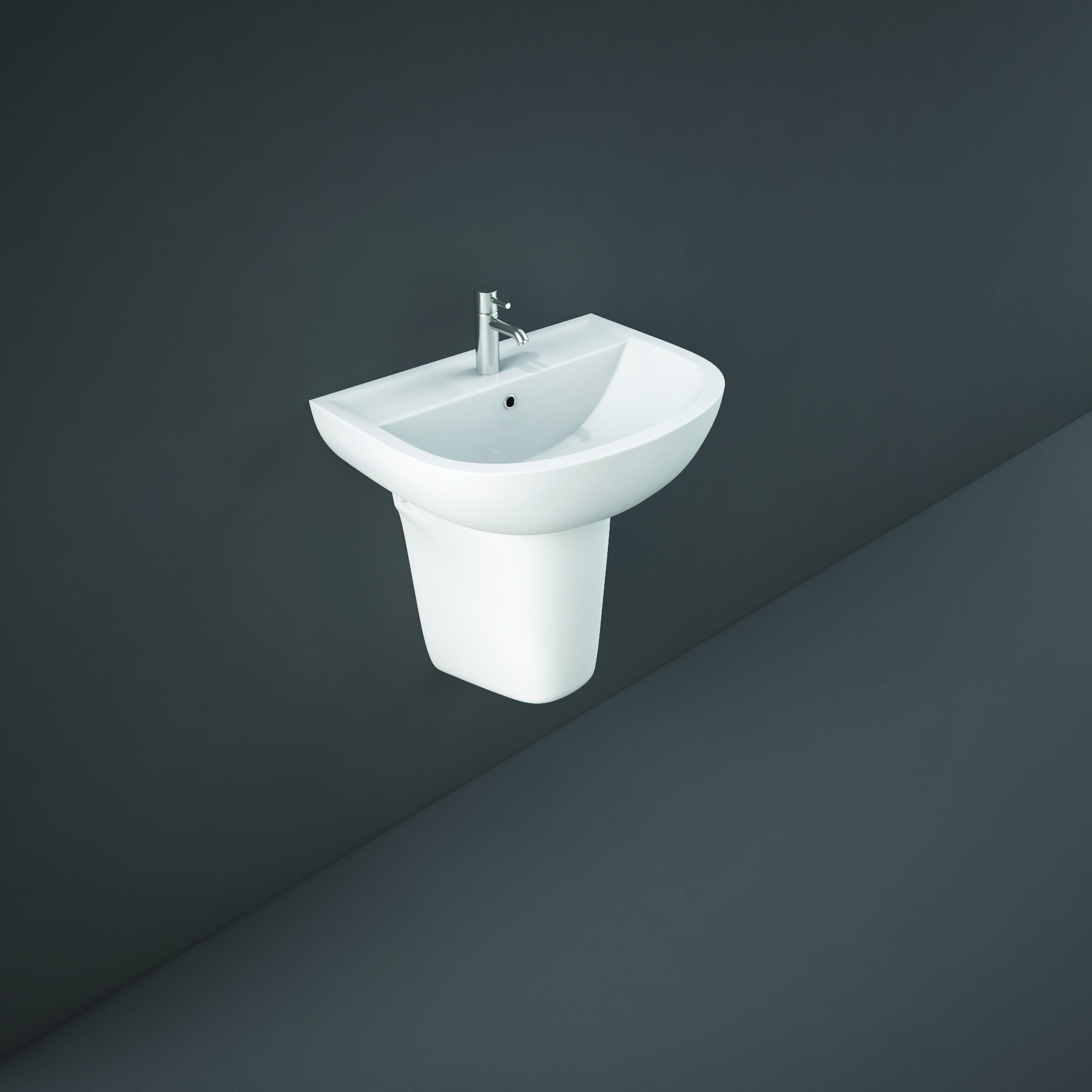 RAK Compact Half Pedestal for 46cm & 55cm Basin