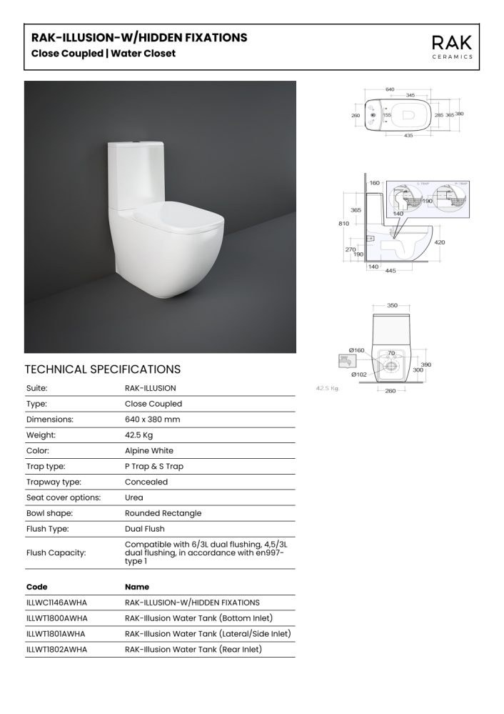 RAK Illusion Soft Close Seat