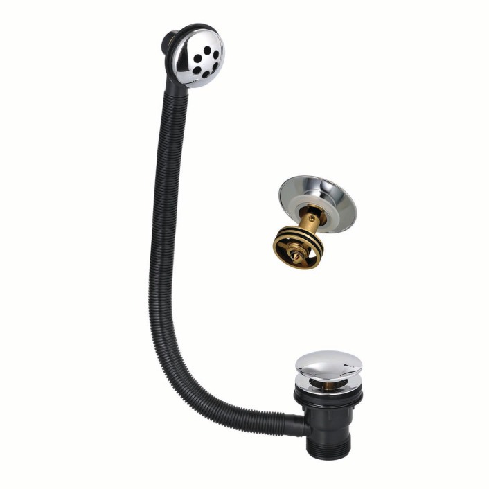 Scudo Purelle Round Sprung Bath Waste, Easy Clean, Chrome