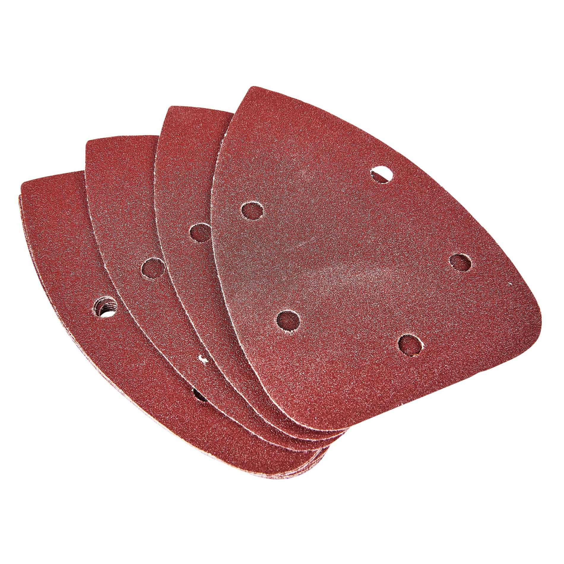10 X P120 Grit Delta Sanding Sheets (140mm X 140mm X 100mm)
