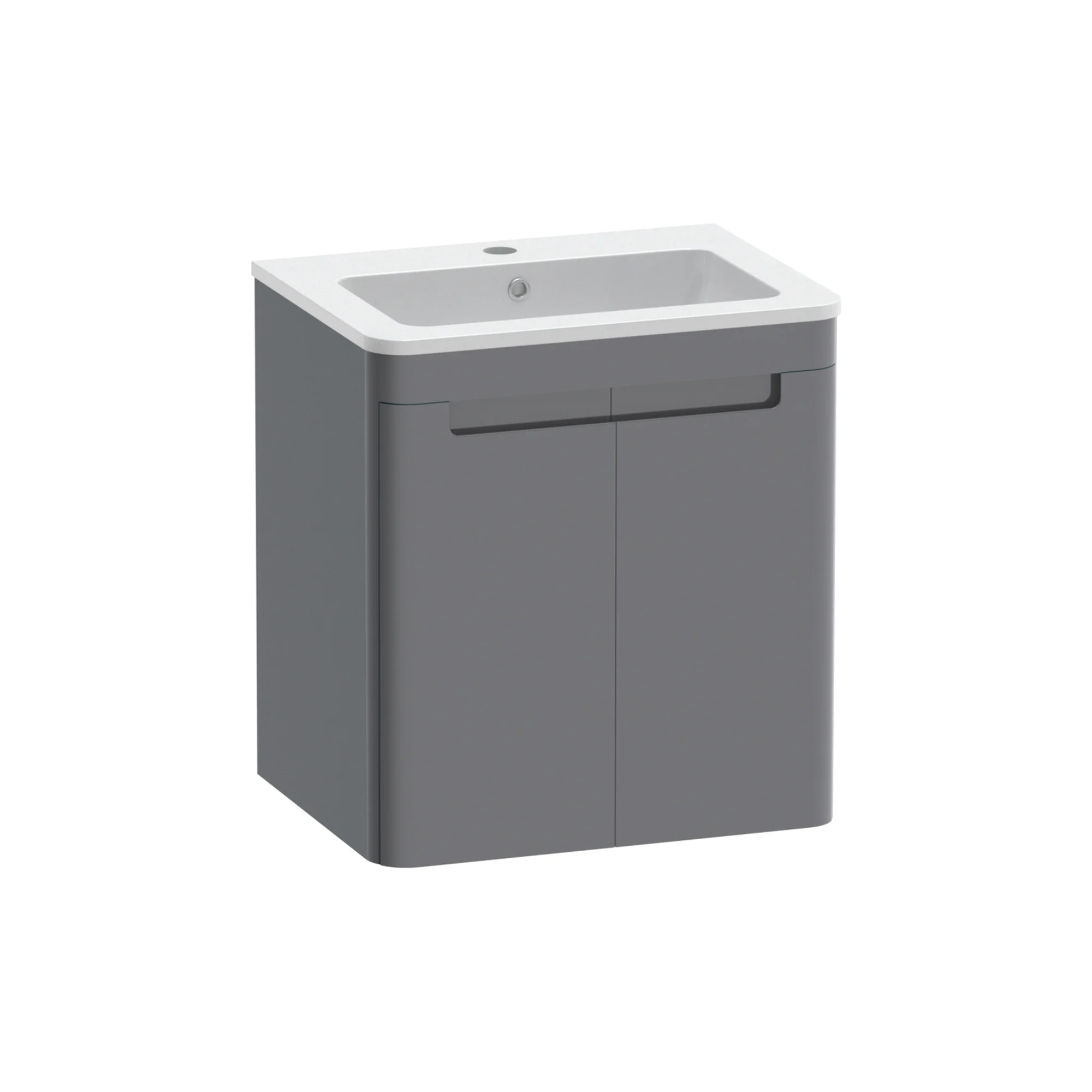 Camber 60cm Compact Wall Hung Unit - Gloss Anthracite