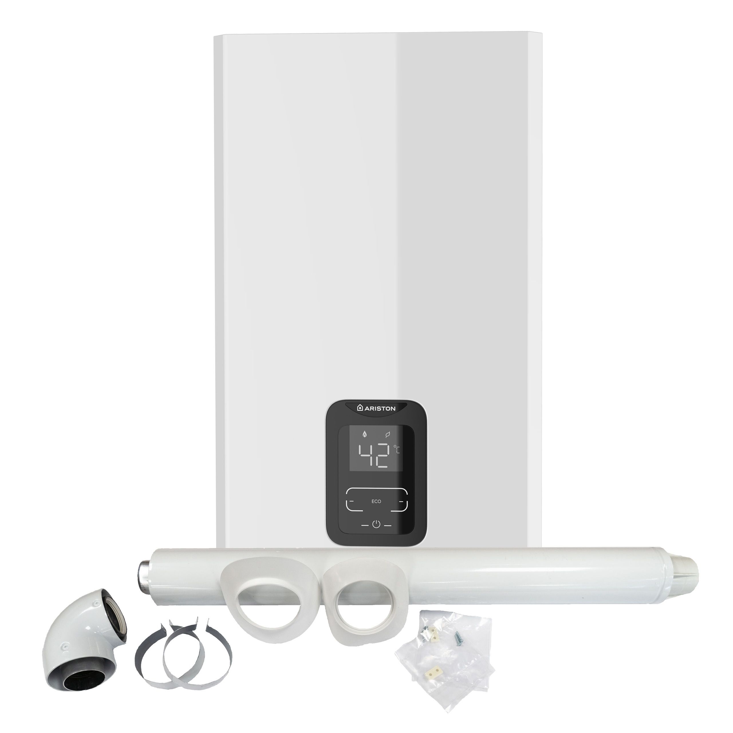 Ariston Next Evo X 16 Natural Gas Water Heater & Standard Horizontal Flue