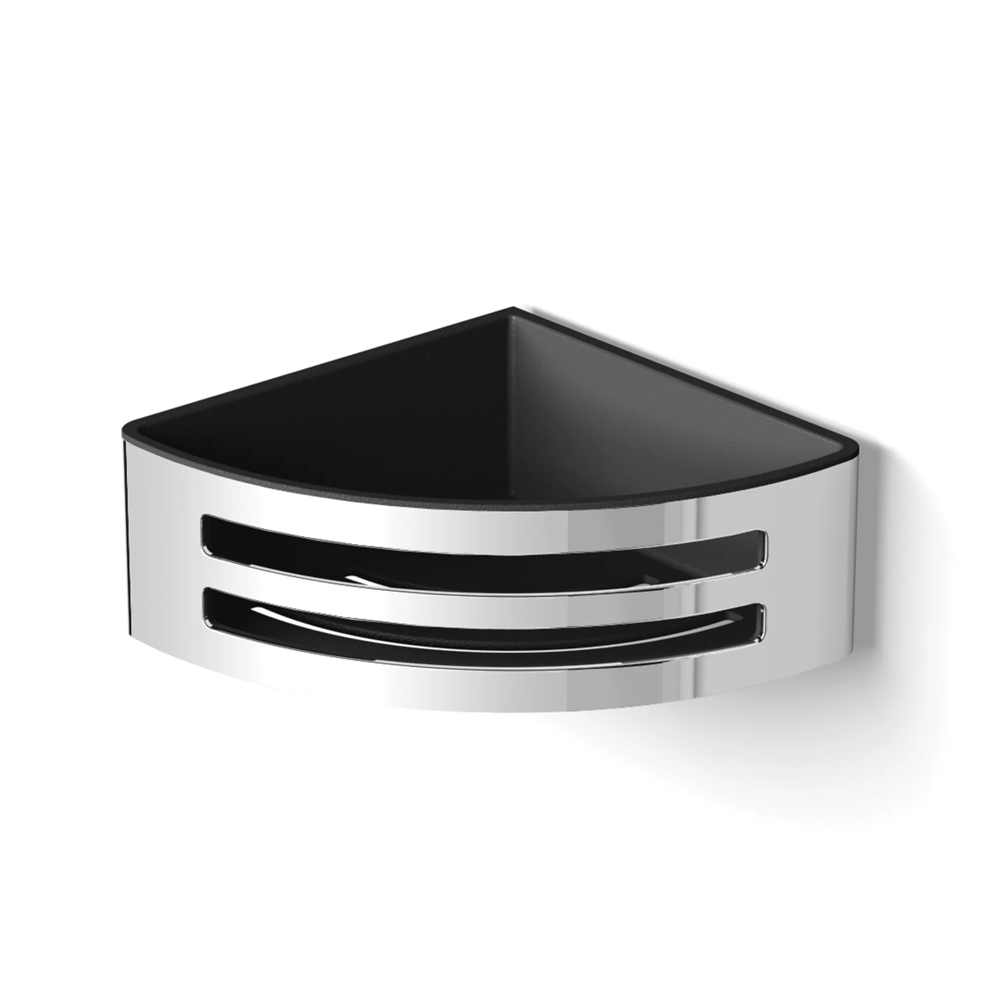 Corner Shower Basket (Chrome) - Removable Tray