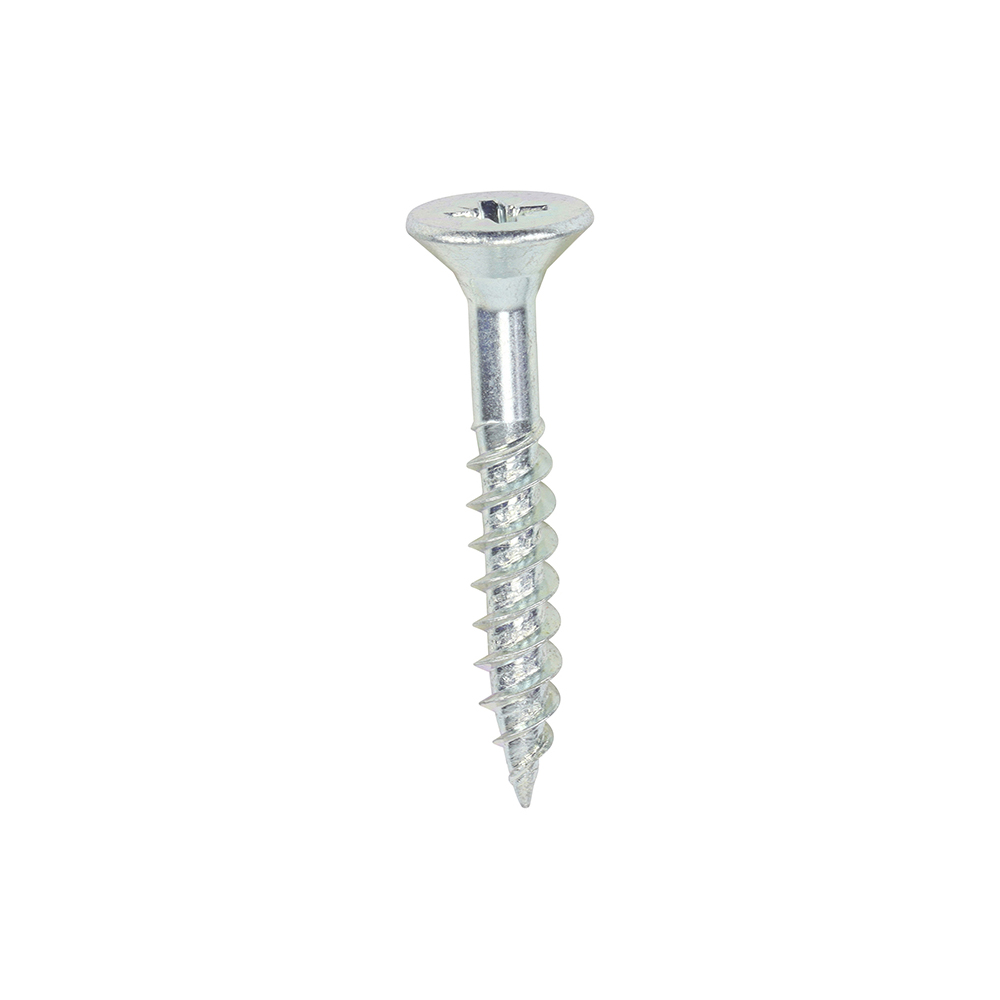10 x 1 1/4 Twin Woodscrew PZ2 CSK Zinc