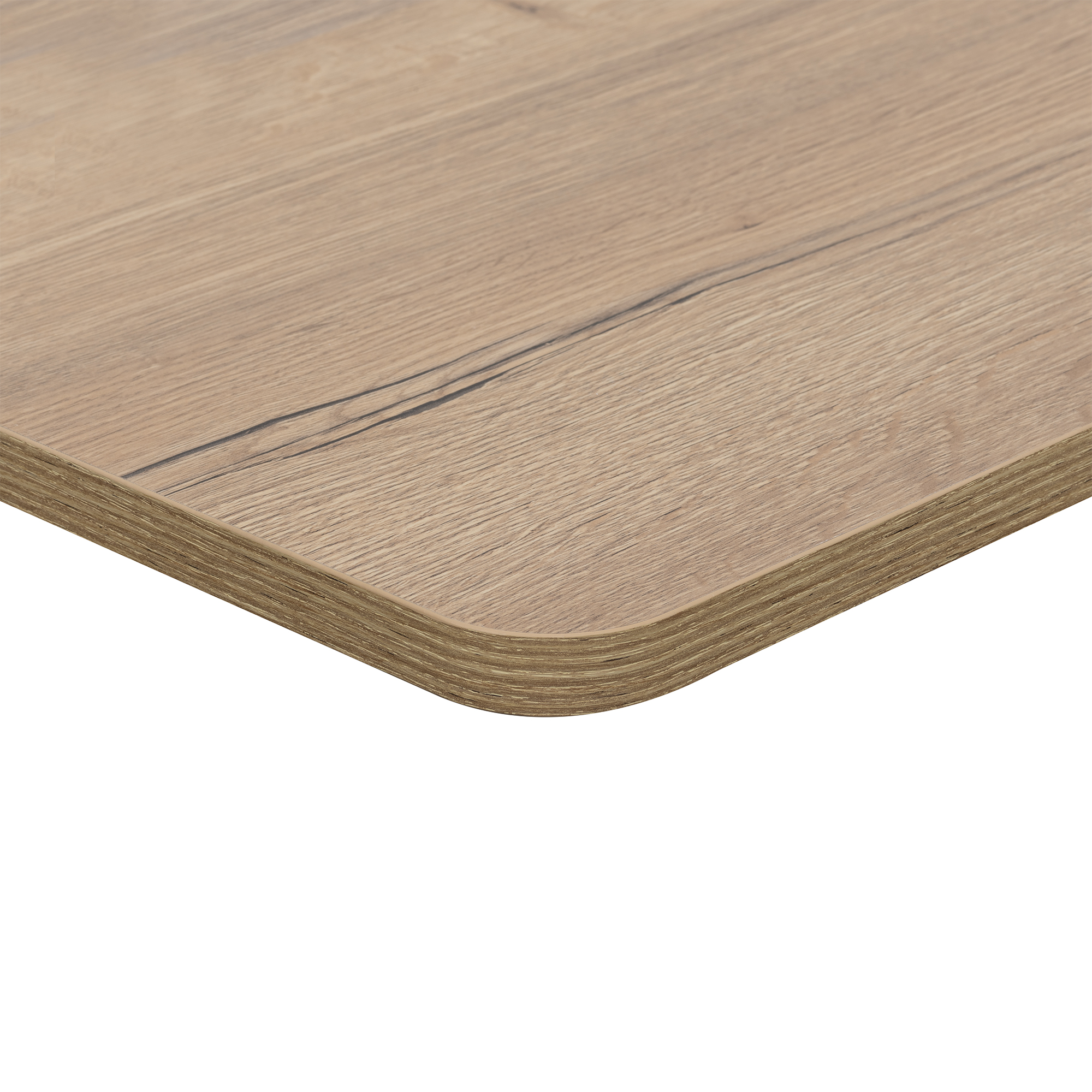 Novum 60cm Curved Countertop - Natural Oak