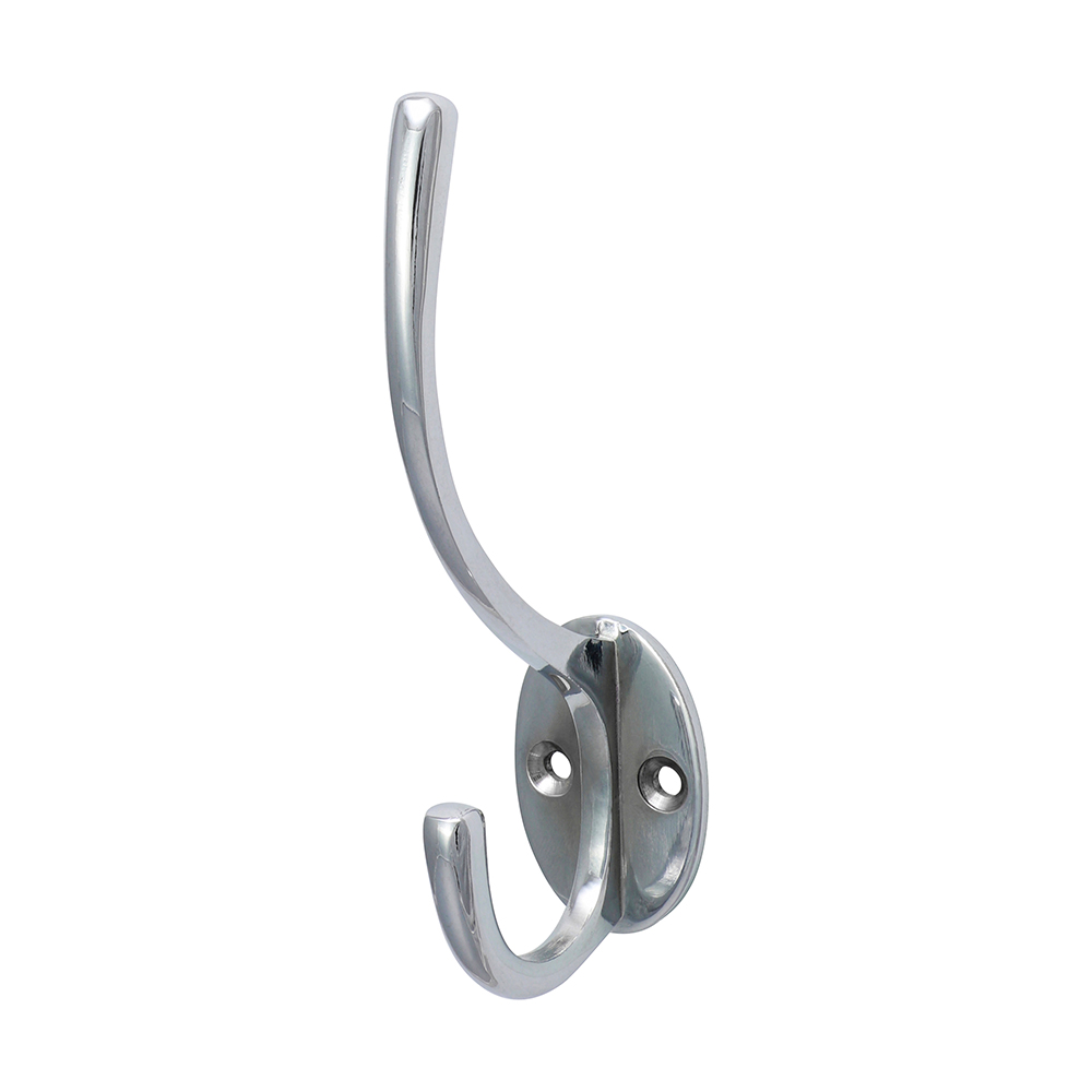 Hat & Coat Hook Pol. Chrome 125 x 32mm