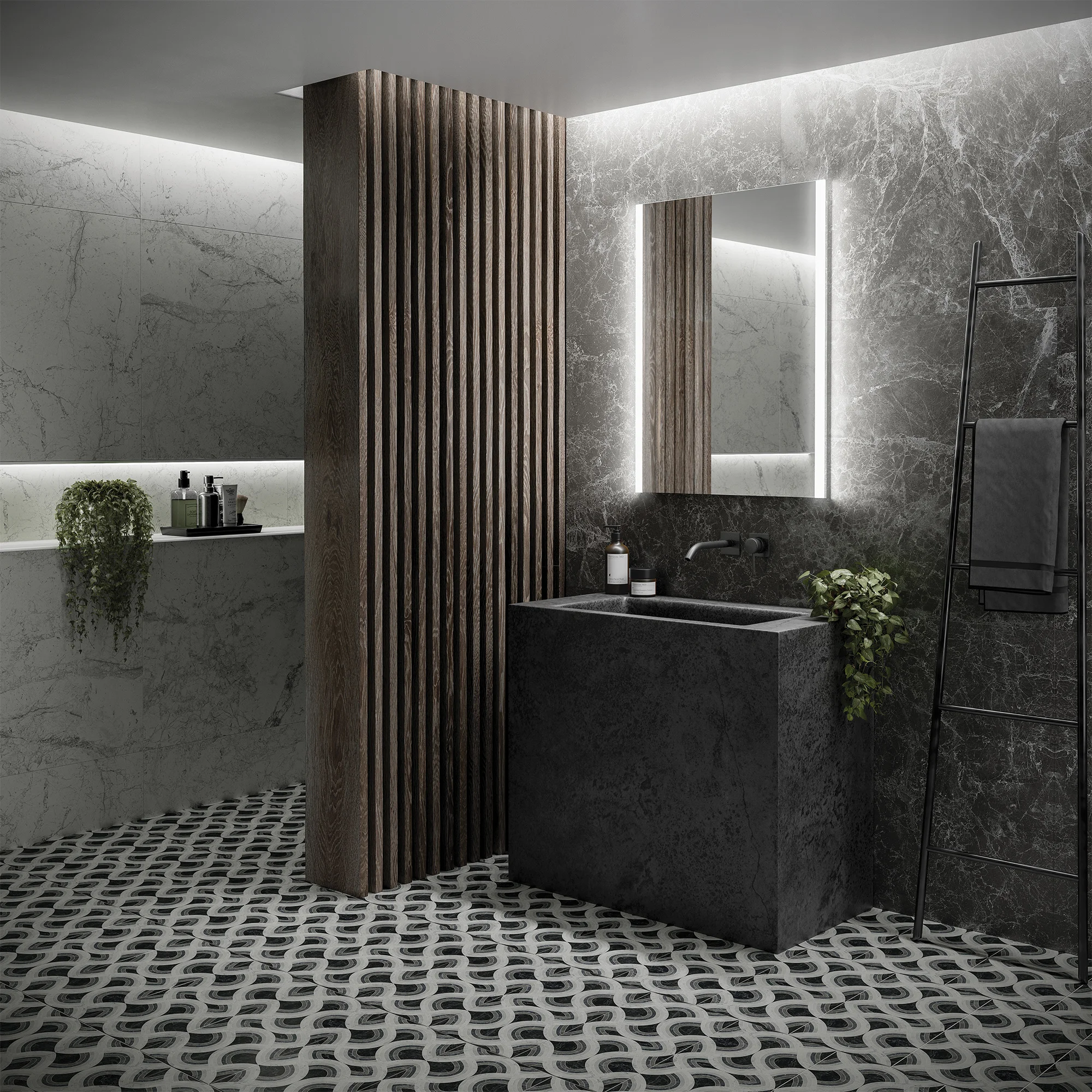 Beam Sensor Operated LED illuminated Mirror ( 70 x 50 cm)