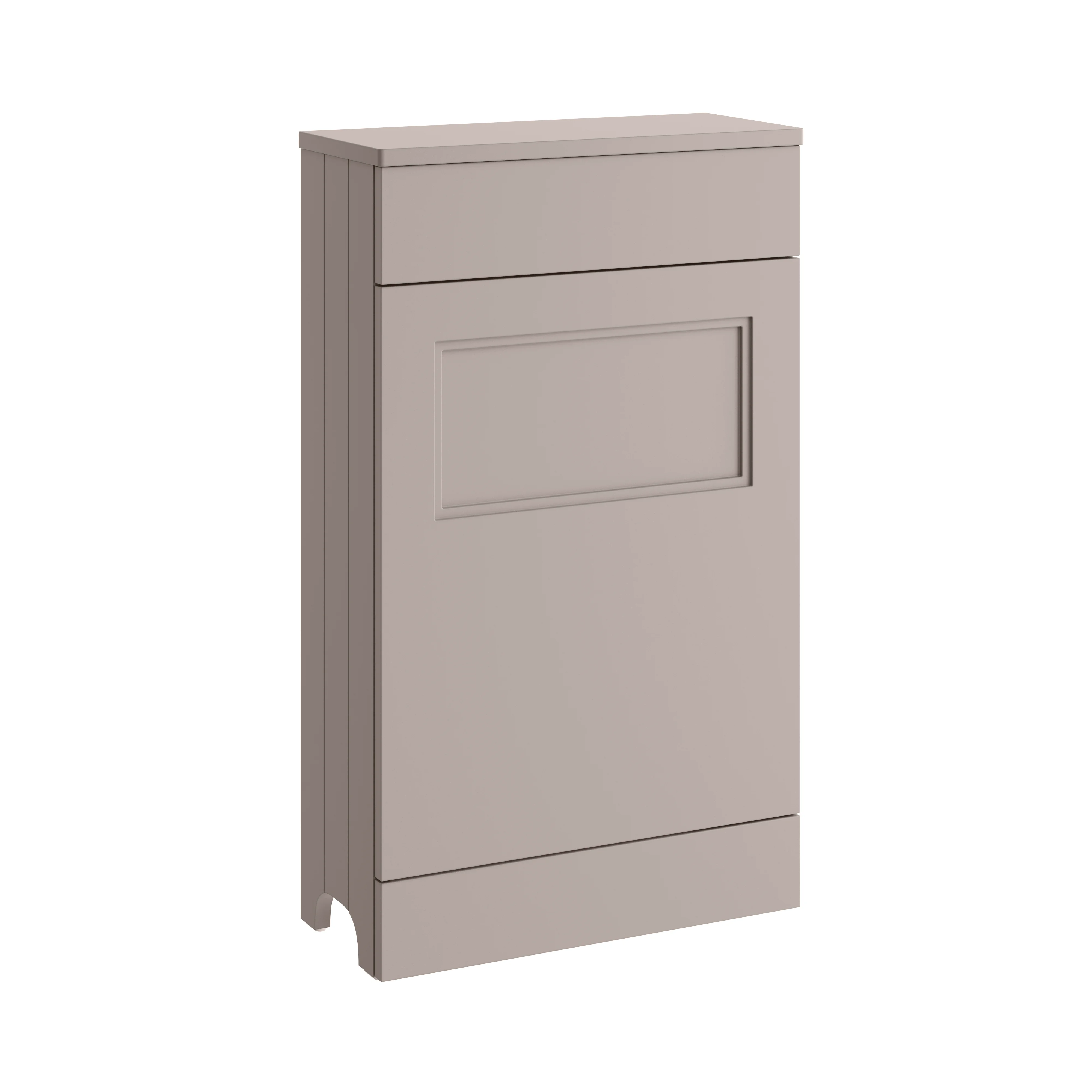 Kingsbury 50cm Back to Wall WC Unit - Stone Greige