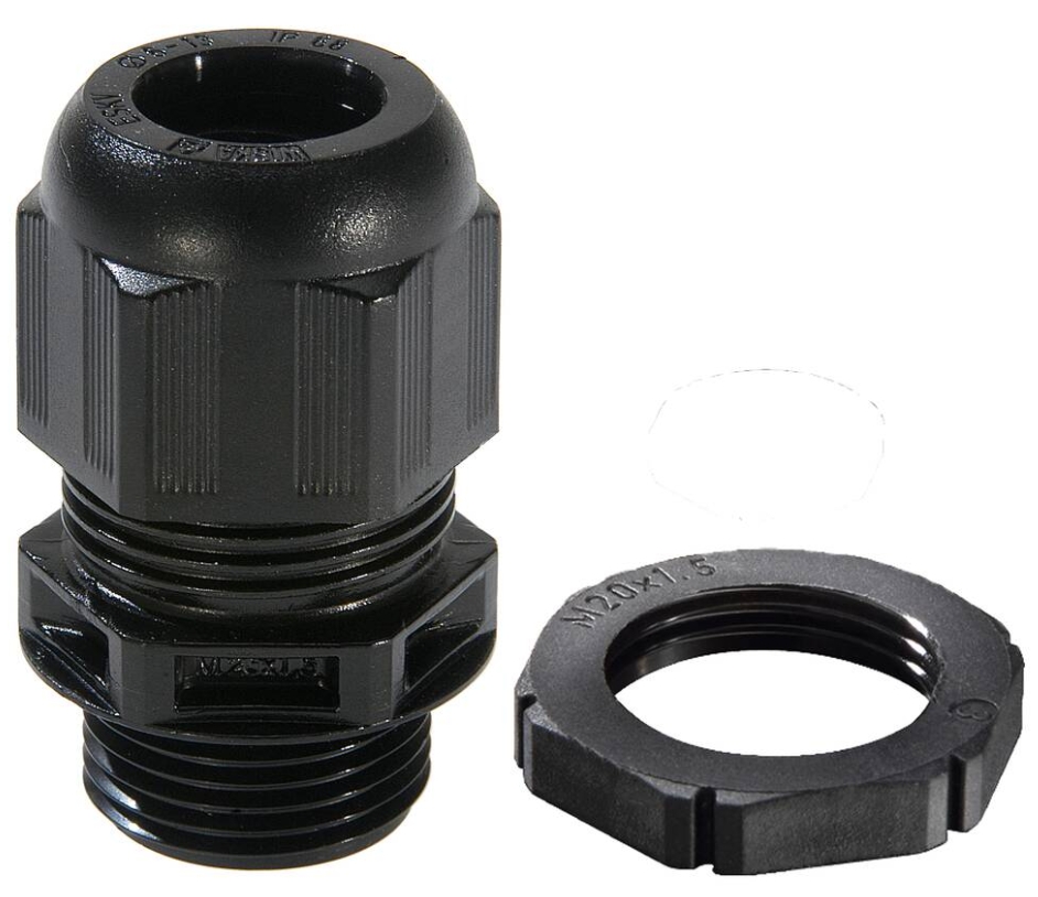 GLP20+ SPRINT� M20 + Polyamide Cable Gland and Locknut Pack, Black, 10100612
