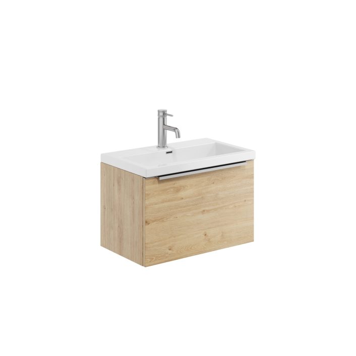 Scudo Muro Plus Wall Hung Vanity Unit, Davos Oak — 600mm