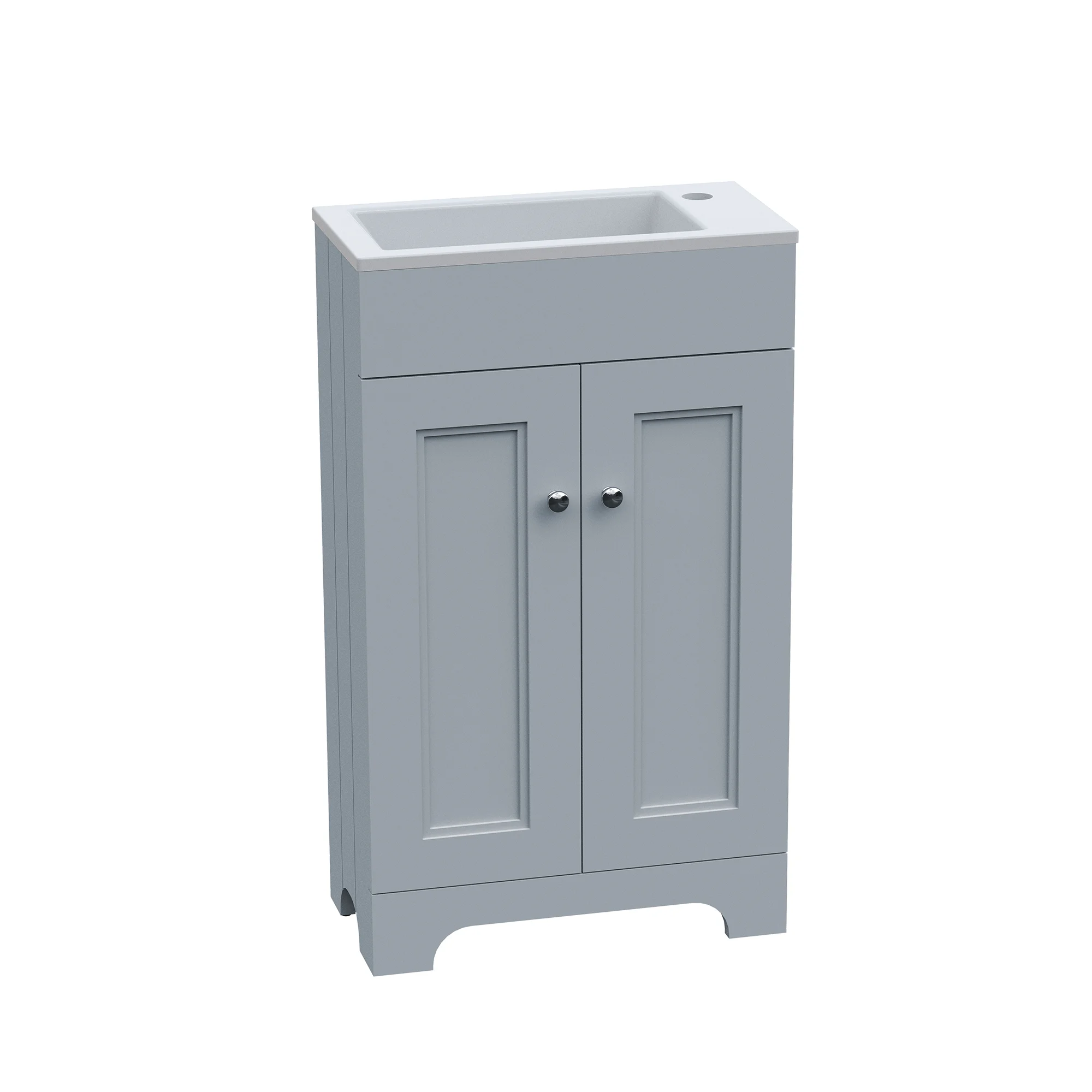 Kingsbury 50cm Cloakroom Furniture - Dove Grey