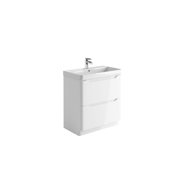 Scudo Ella Floor Unit, White — 800mm
