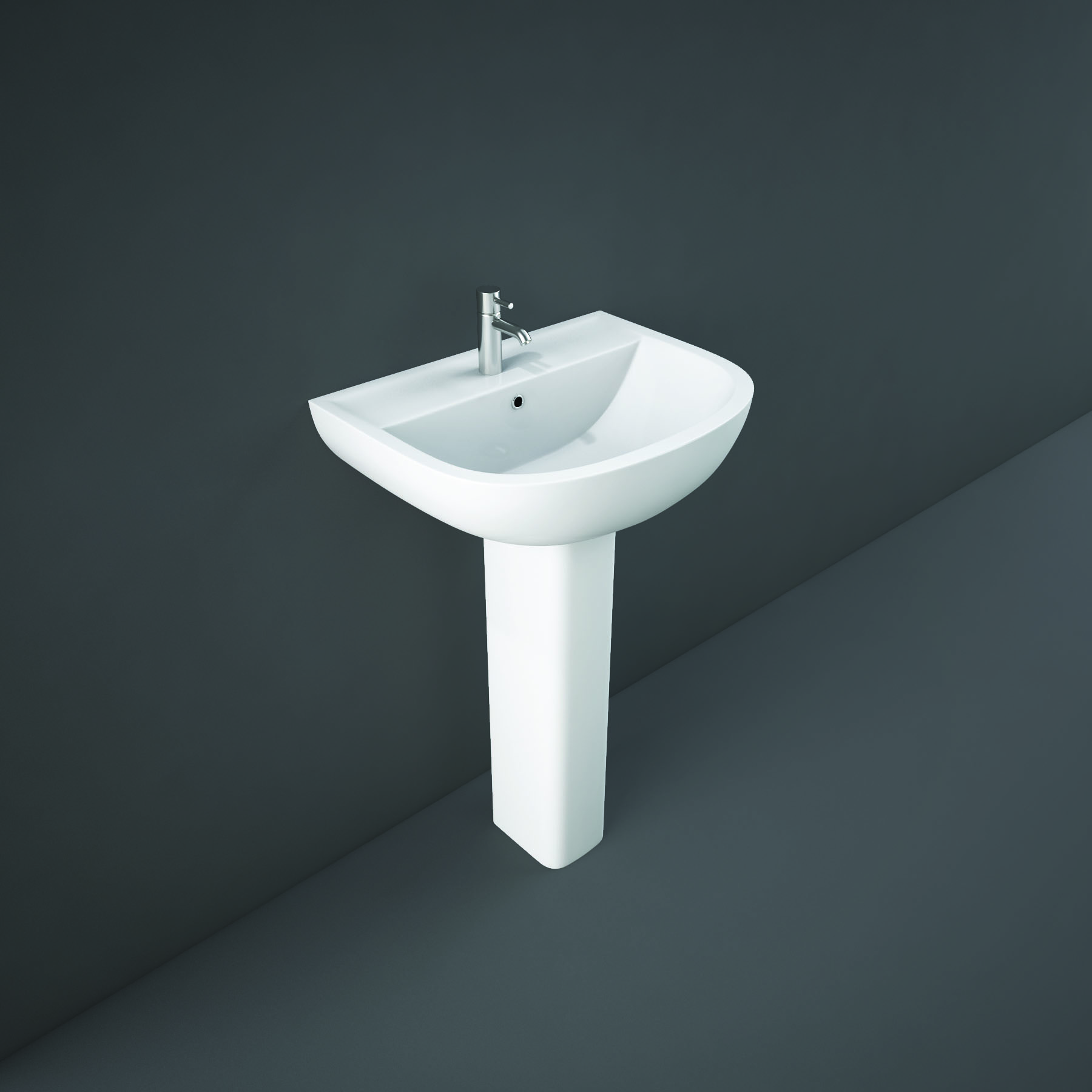 RAK Compact Small Pedestal for 46cm Basin