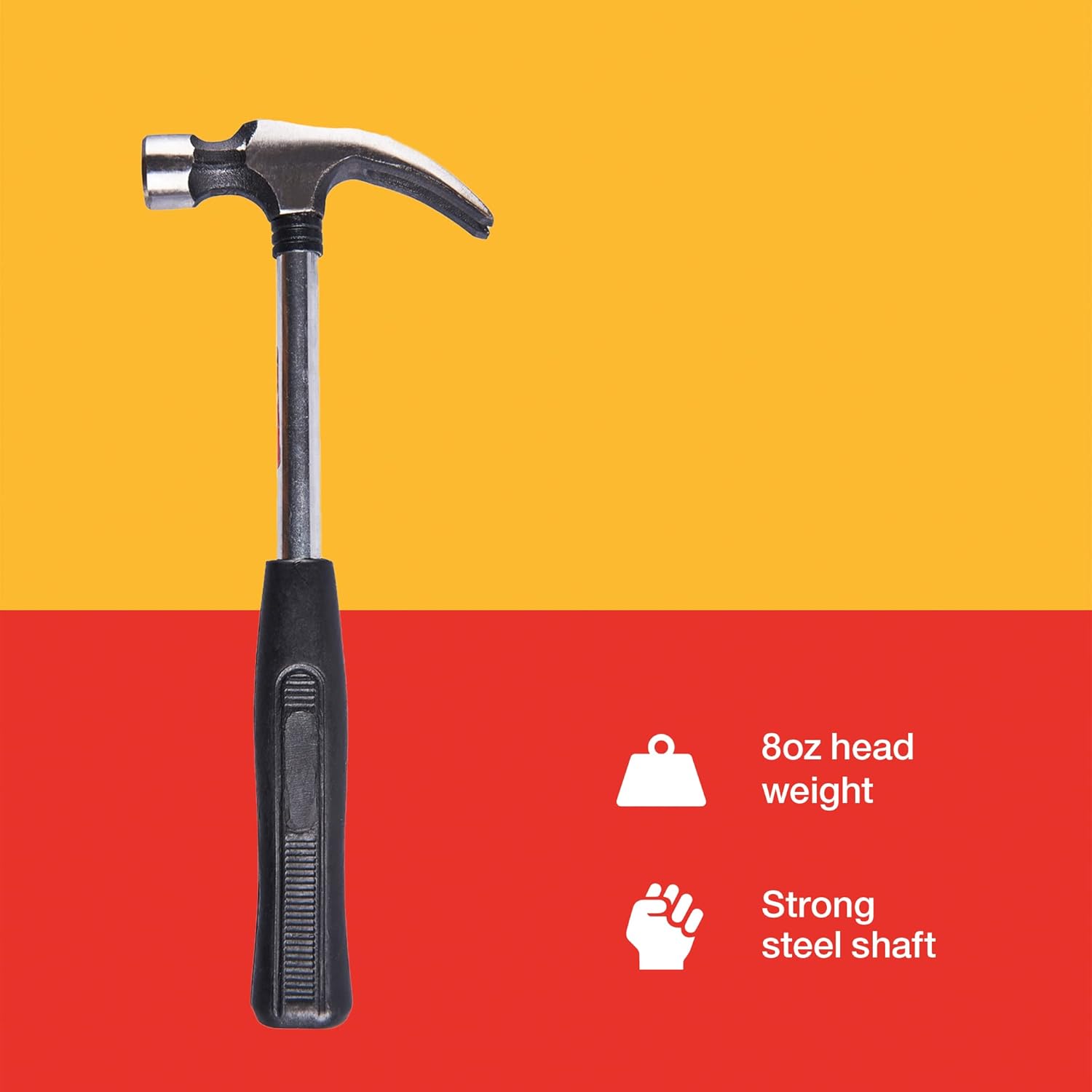 A0120 8oz (225g) Claw Hammer with Steel Shaft