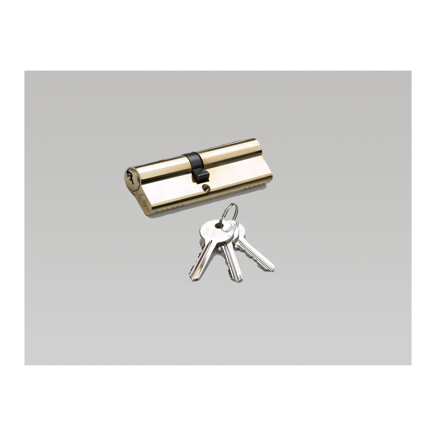 6 Pin Economy Euro Profile Double Door Cylinder Nickel  30/30