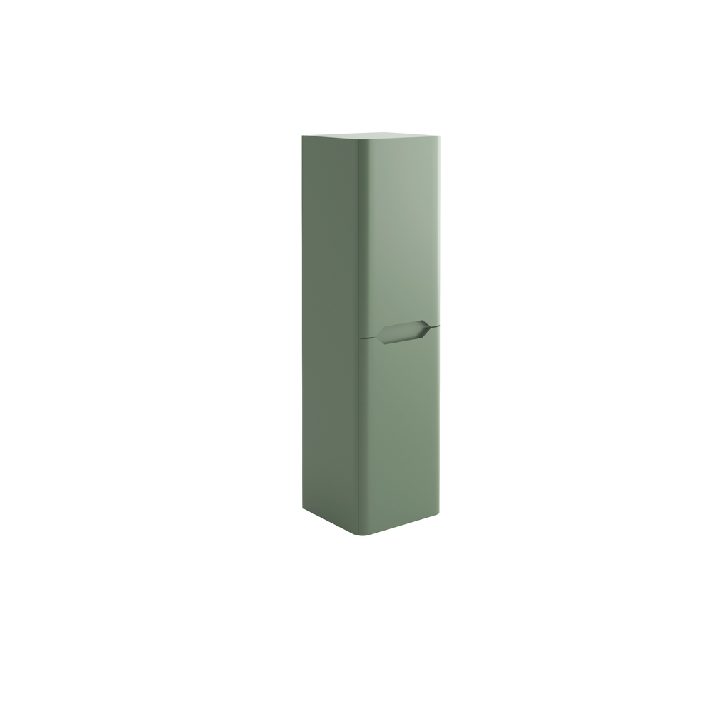 Ella 1400 Tall Boy Cabinet - Matt Sage Green