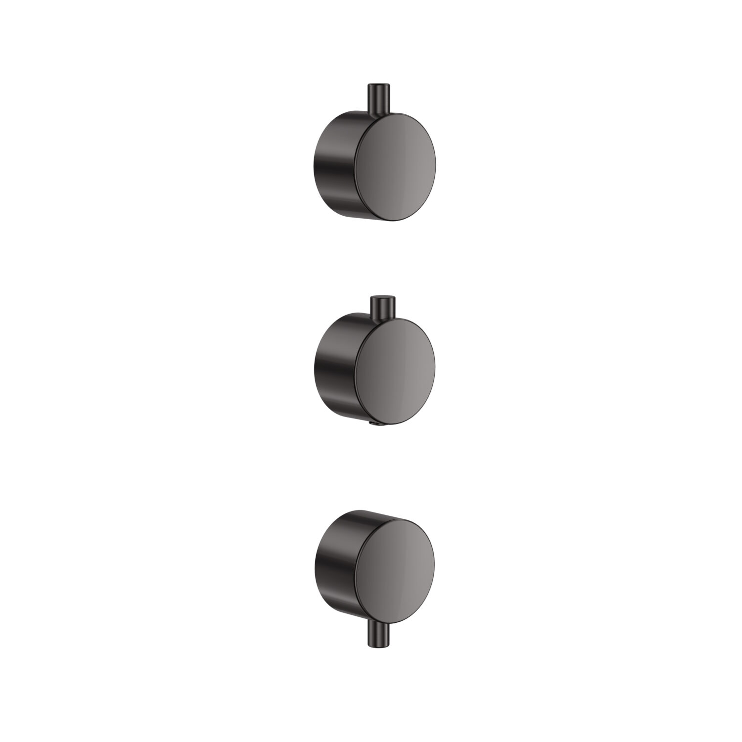 Concealed Plain Handle 3 Pack (1 Thermo 2 Flow) Gunmetal