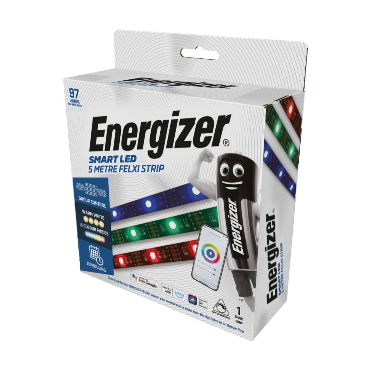 Energizer Smart 5m Colour Changing Flexi Strip