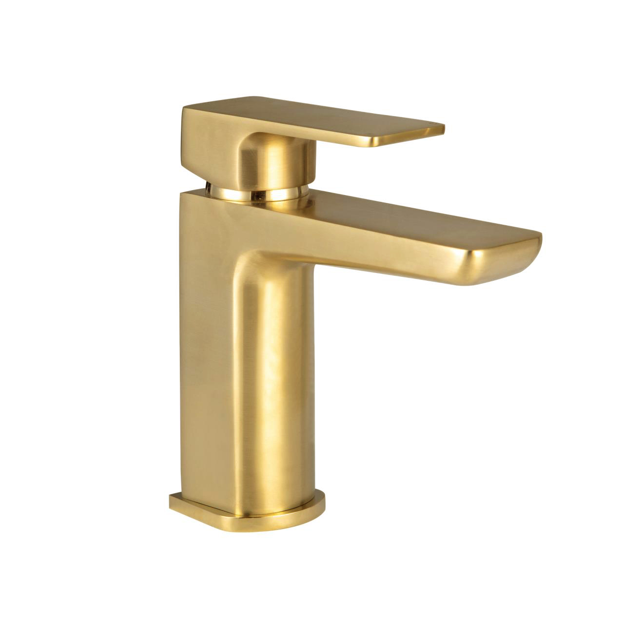 Muro Basin Mono Mixer Brushed Brass