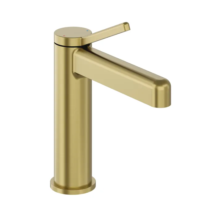 hib. Madox Mono Basin Mixer - Brushed Brass