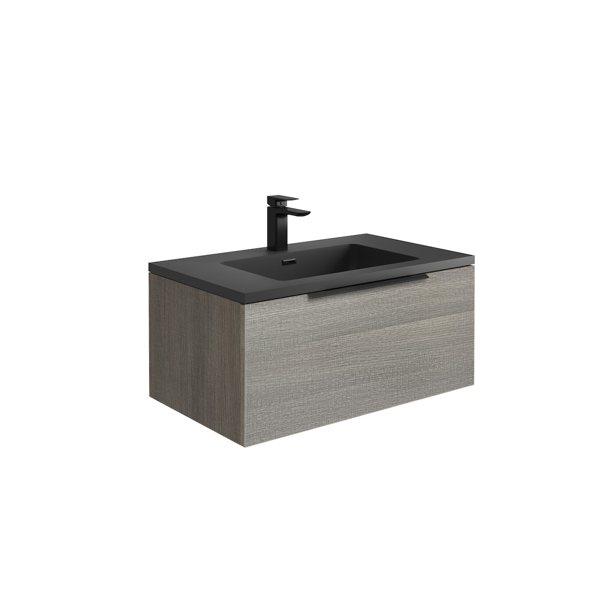 Ambience LED Cabinet 80 x 48 - Grey Oak