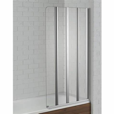 Aquadart Venturi 6 Swiftseal Semi Frameless 4 Fold Bath Screen Right