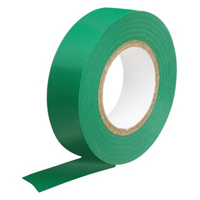 PVC Tape 19 x 33Mtrs BSl Approved Green