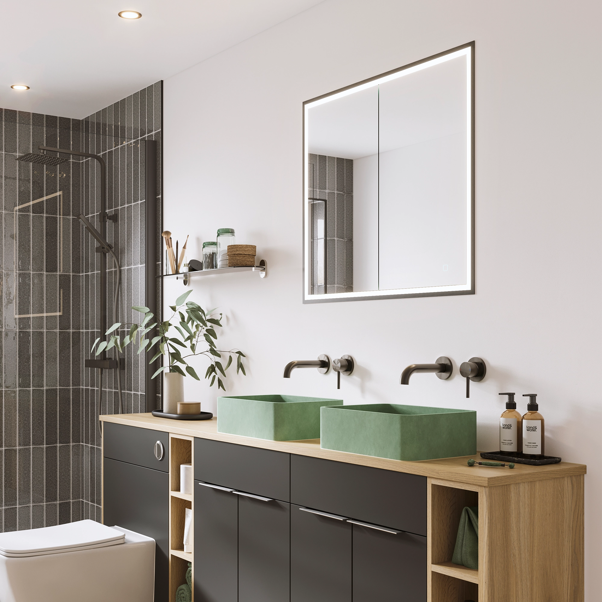 Vanquish Trim Set – 60 cm Gunmetal