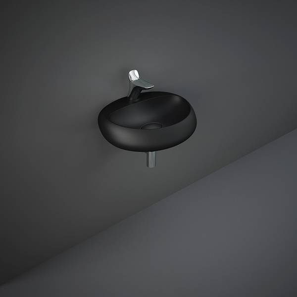RAK Cloud Wall Hung Basin 55cm 1TH Black