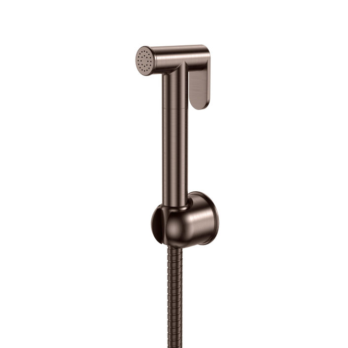 Scudo Rosiers Douche Handset, Flexi Hose & Holder, Brushed Bronze