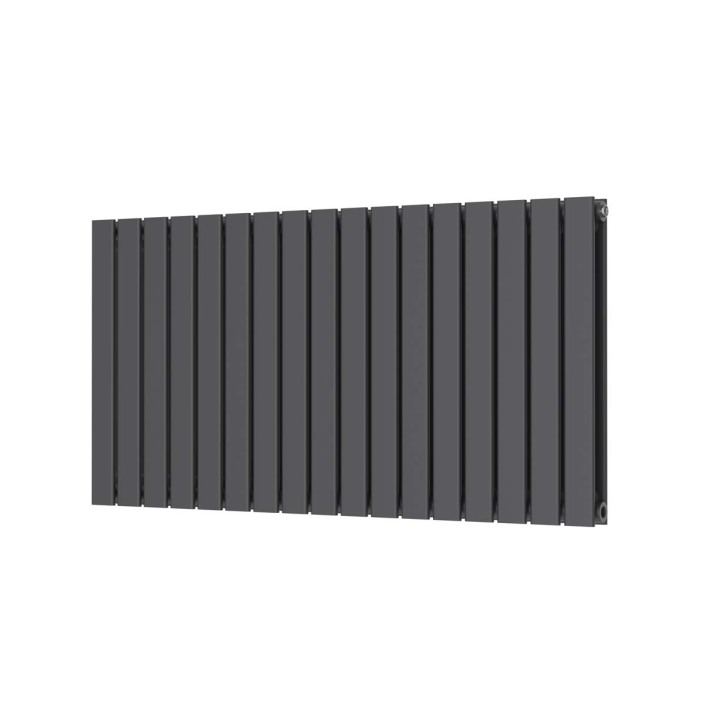 Scudo Bravo Designer Radiator, Double Panel, 600 x 1158mm — Anthracite