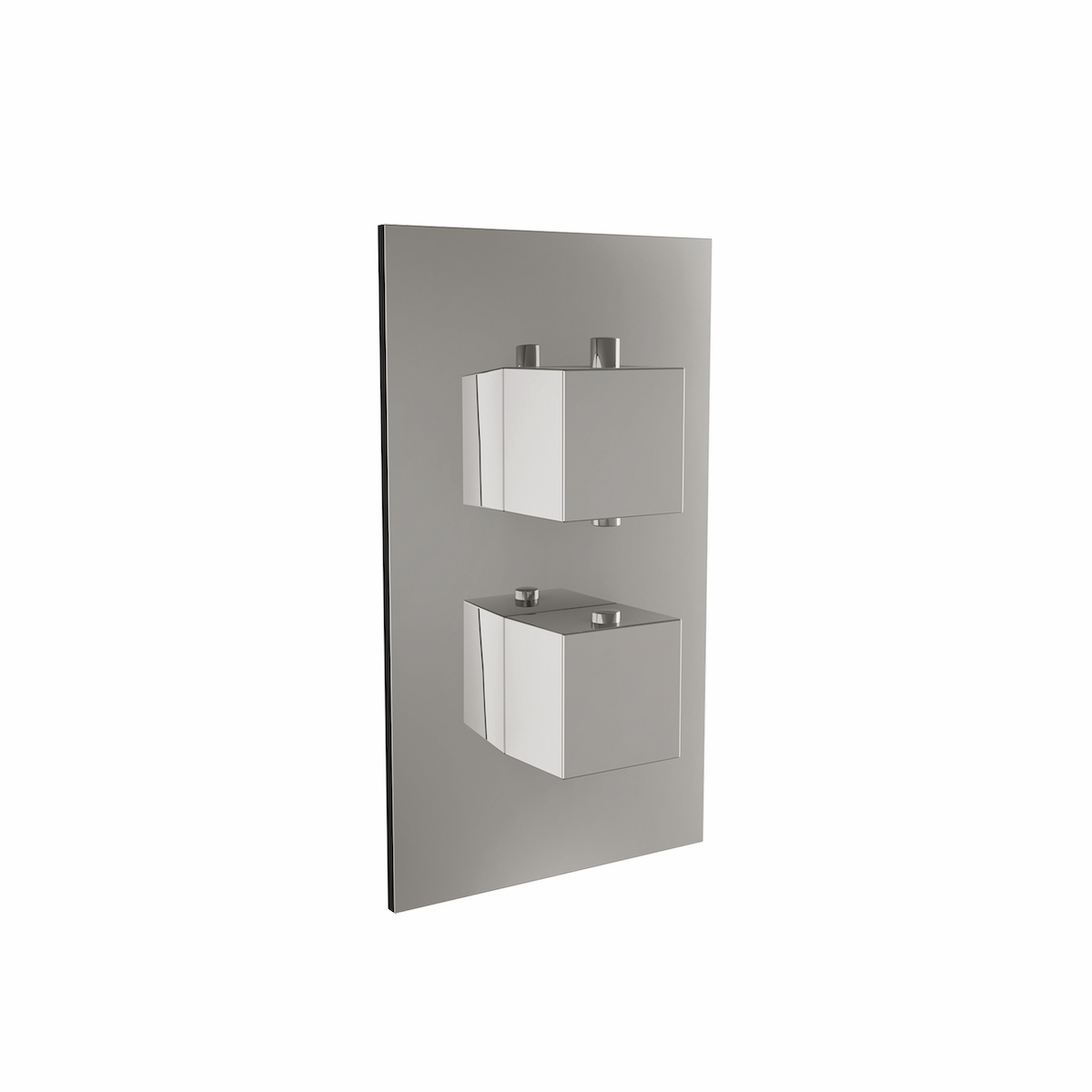 Twin Square Handle, 2 Outlet Concealed Valve with Diverter