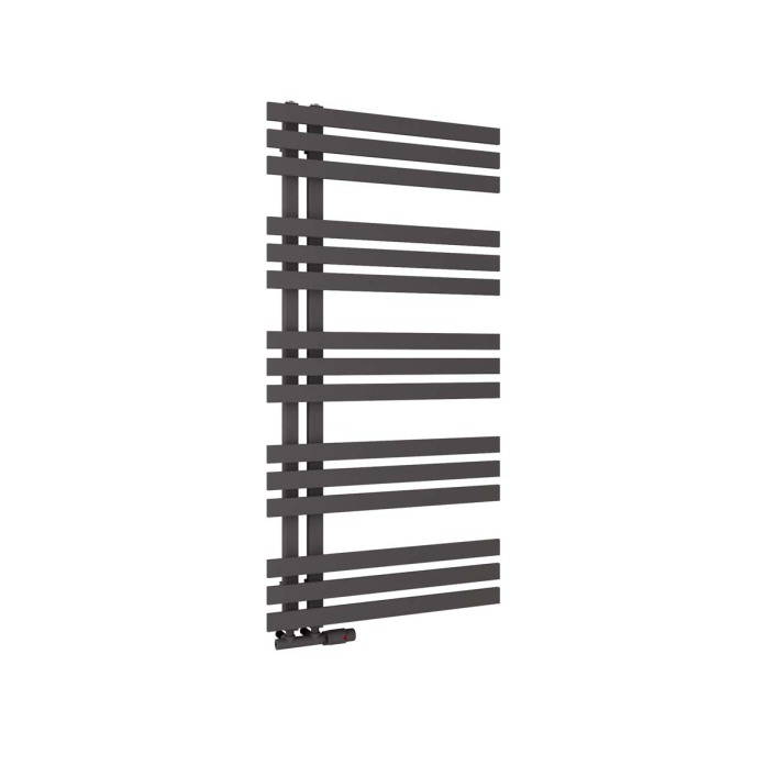 Scudo Elizabeth Designer Towel Rail, 1200 x 600 — Anthracite