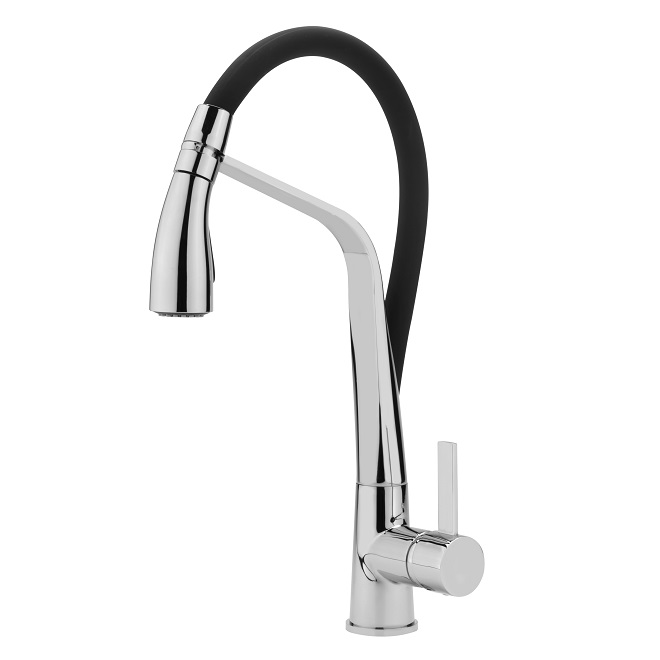 KPO285C Noir Monoblock Sink Mixer Chrome