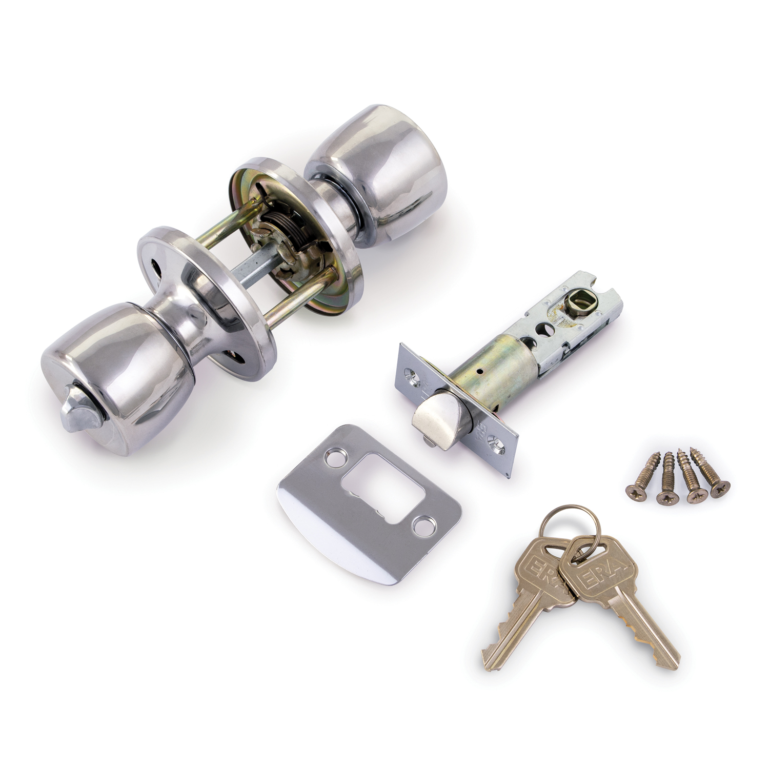 Entrance lockset.Tulip.Chrome.card 