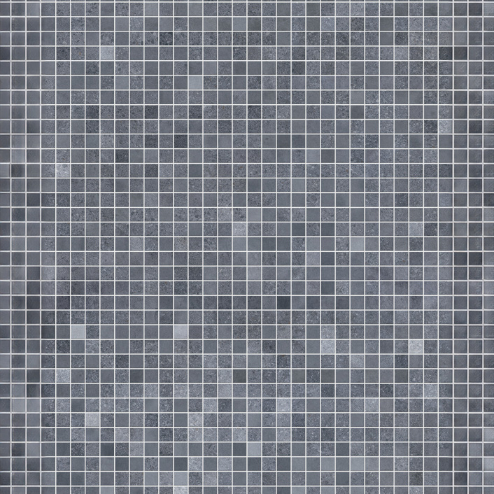 Golita Platinum Mosaic Blue PVC Wall Panel, 1000x2400mm | M34