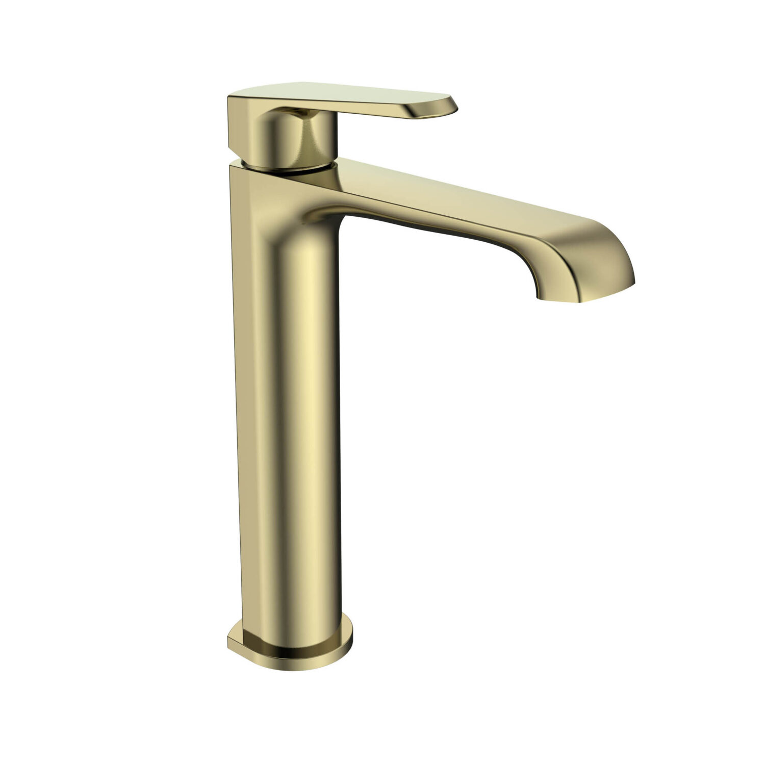 Montana Tall Mono Basin Mixer Brushed Brass
