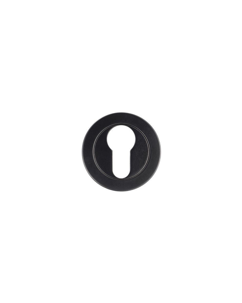 Euro Profile Escutcheon 50mm Black
